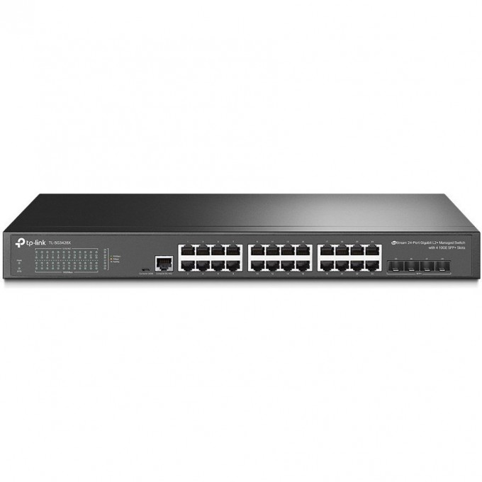 Коммутатор TP-LINK 24-портовый с 4 SFP+ слотами 10GE TL-SG3428X