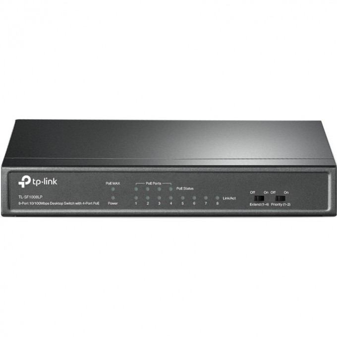 Коммутатор TP-LINK 8-портовый 10/100 Мбит/с TL-SF1008LP