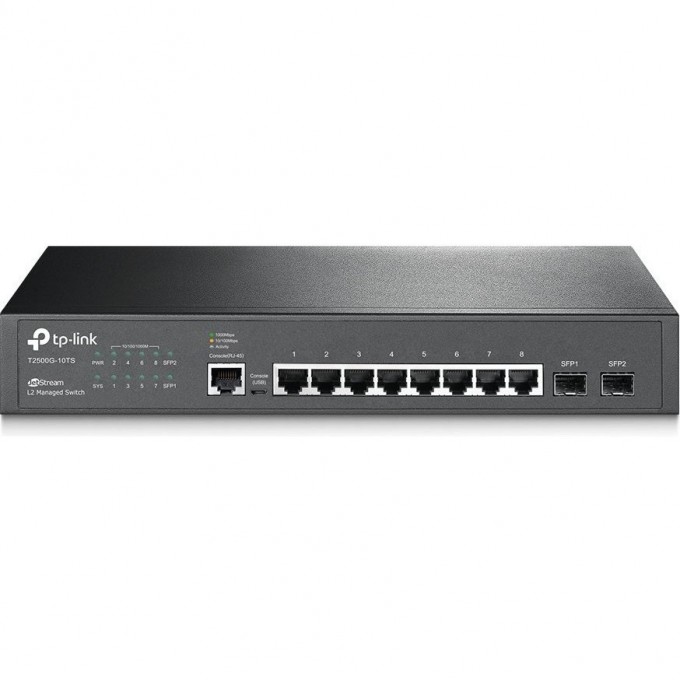 Коммутатор TP-LINK 8-портовый гигабитный T2500G-10TS (TL-SG3210)