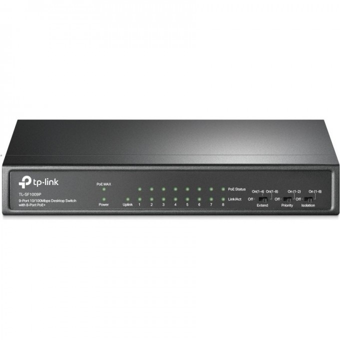 Коммутатор TP-LINK 9-портовый 10/100 Мбит/с TL-SF1009P