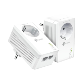 Комплект гигабитных Powerline-адаптеров TP-LINK TL-PA7027P KIT AV1000 со встроенной розеткой